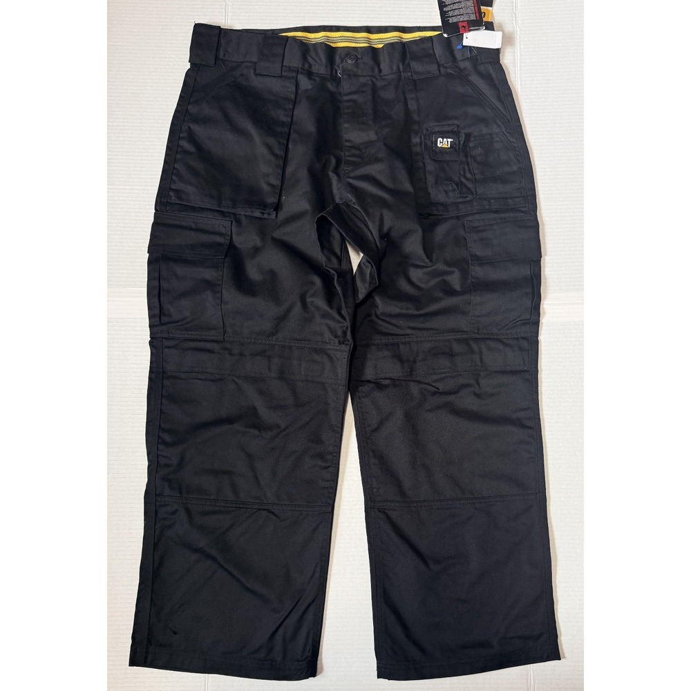 CATERPILLAR Trademark Work Pants - Men's Black Cargo - Size 40x30 - NWT NEW